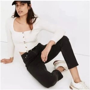 Madewell Classic Straight Jeans in Black